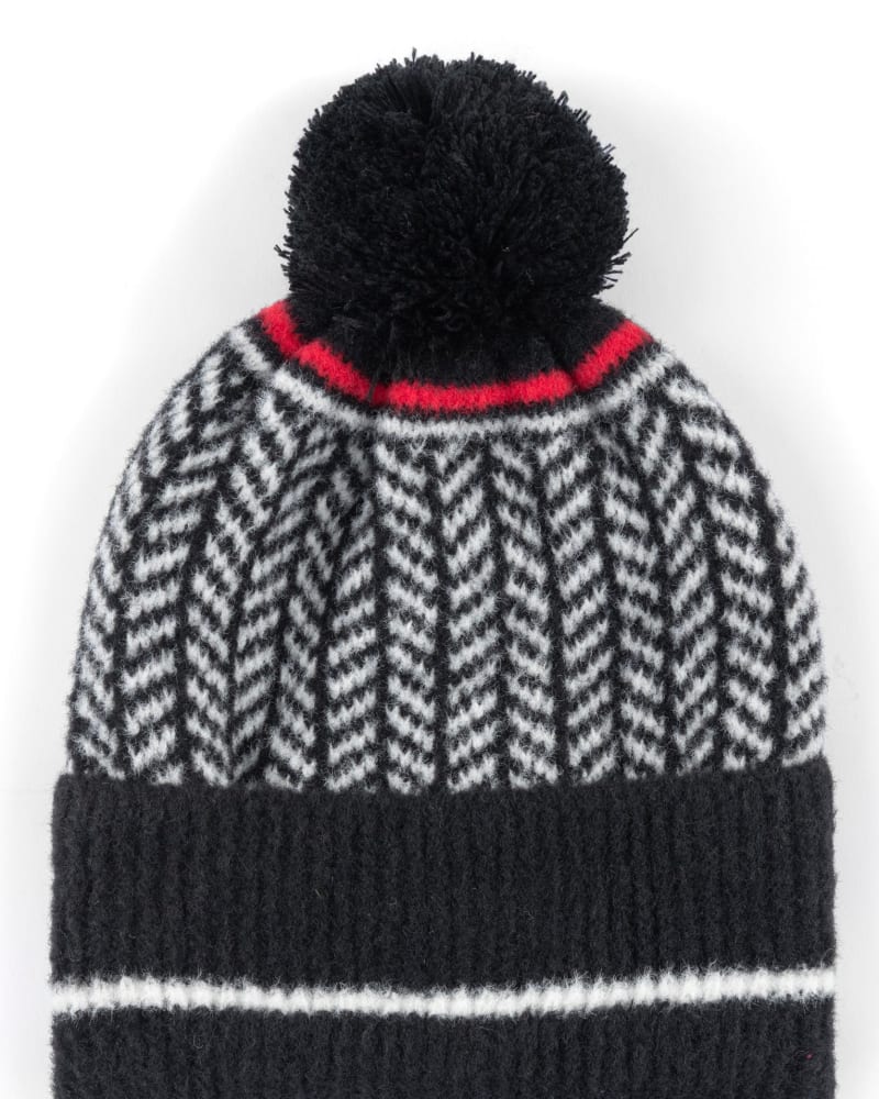 Front of a size One Size Bowie Hat in Black by Shiraleah. | dia_product_style_image_id:306570